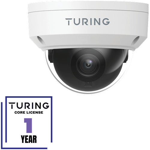 Turing Video Smart Series TP-MFD4A28 4MP Outdoor Network Dome Camera with Night Vision & 2.8mm Lens - AiSurve.com - AI Surveillance: See, Analyze, Protect