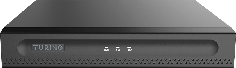 Turing Video Network Video Recorder with Turing Vision Bridge - 6 TB HDD - Network- TR-MRP04-B Video Recorder - HDMI - 4K Recording - AiSurve.com - AI Surveillance: See, Analyze, Protect